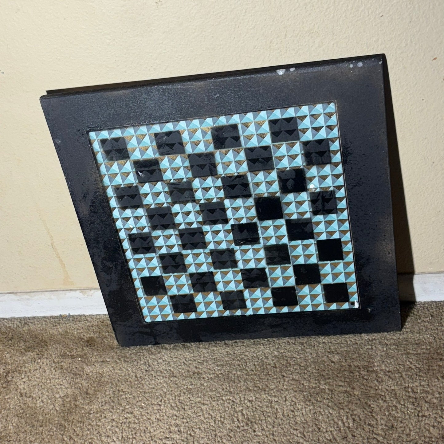 Simplistic Golden Green - Large Scrapbook Chess Board