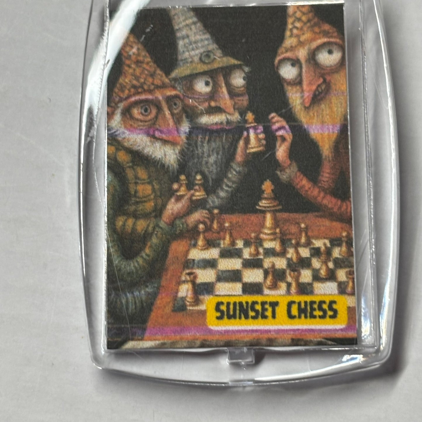 Little Men - Chess  Photo Keychain