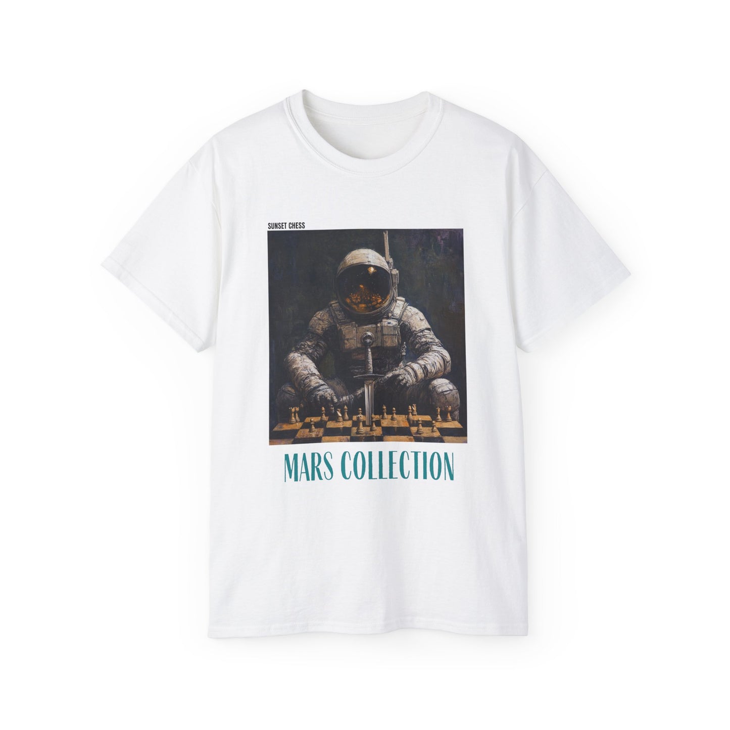 Space Astronaut - White Chess T Shirt