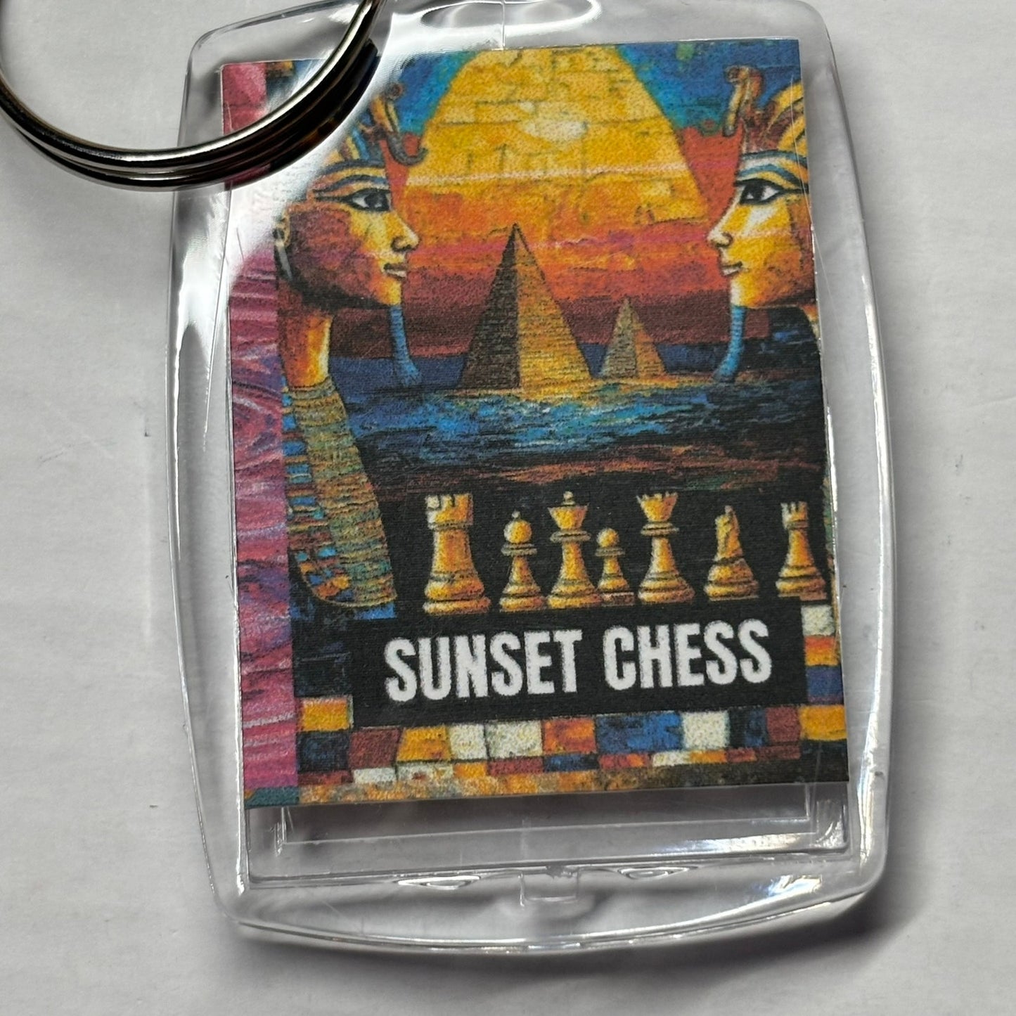 Egypt - Chess  Photo Keychain