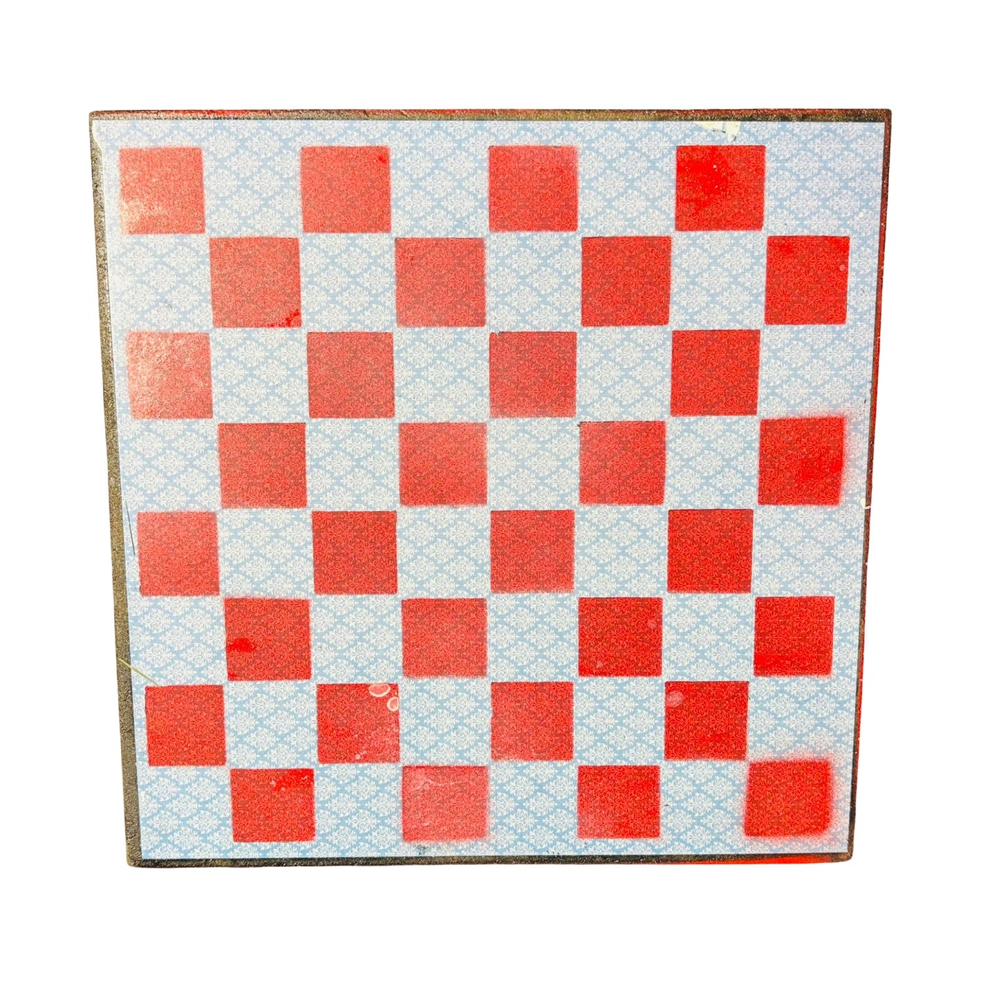 Light Blue & Red - Scrapbook Chess Board