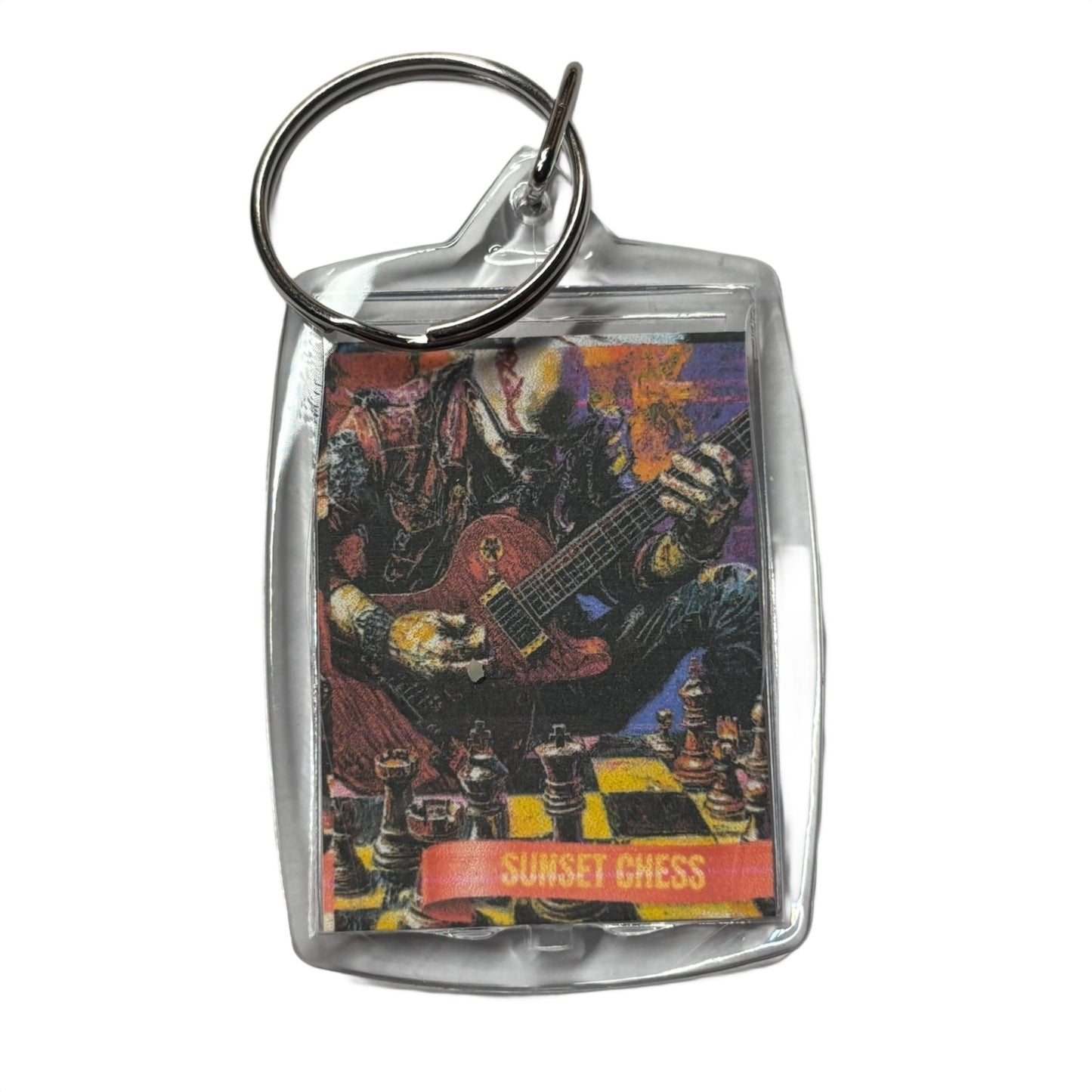 Rock On - Chess  Photo Keychain