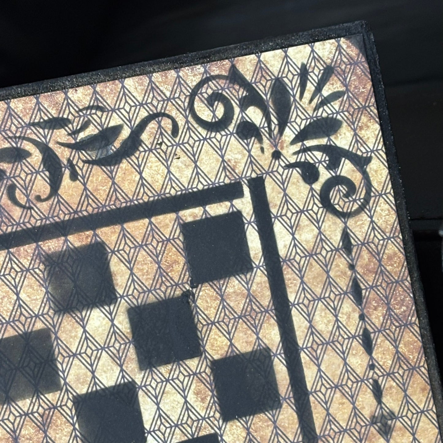 Vintage Brown - Scrapbook Chess Board