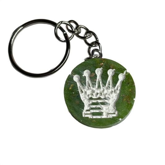 Royal Green Queen - Handmade Resin Keychain