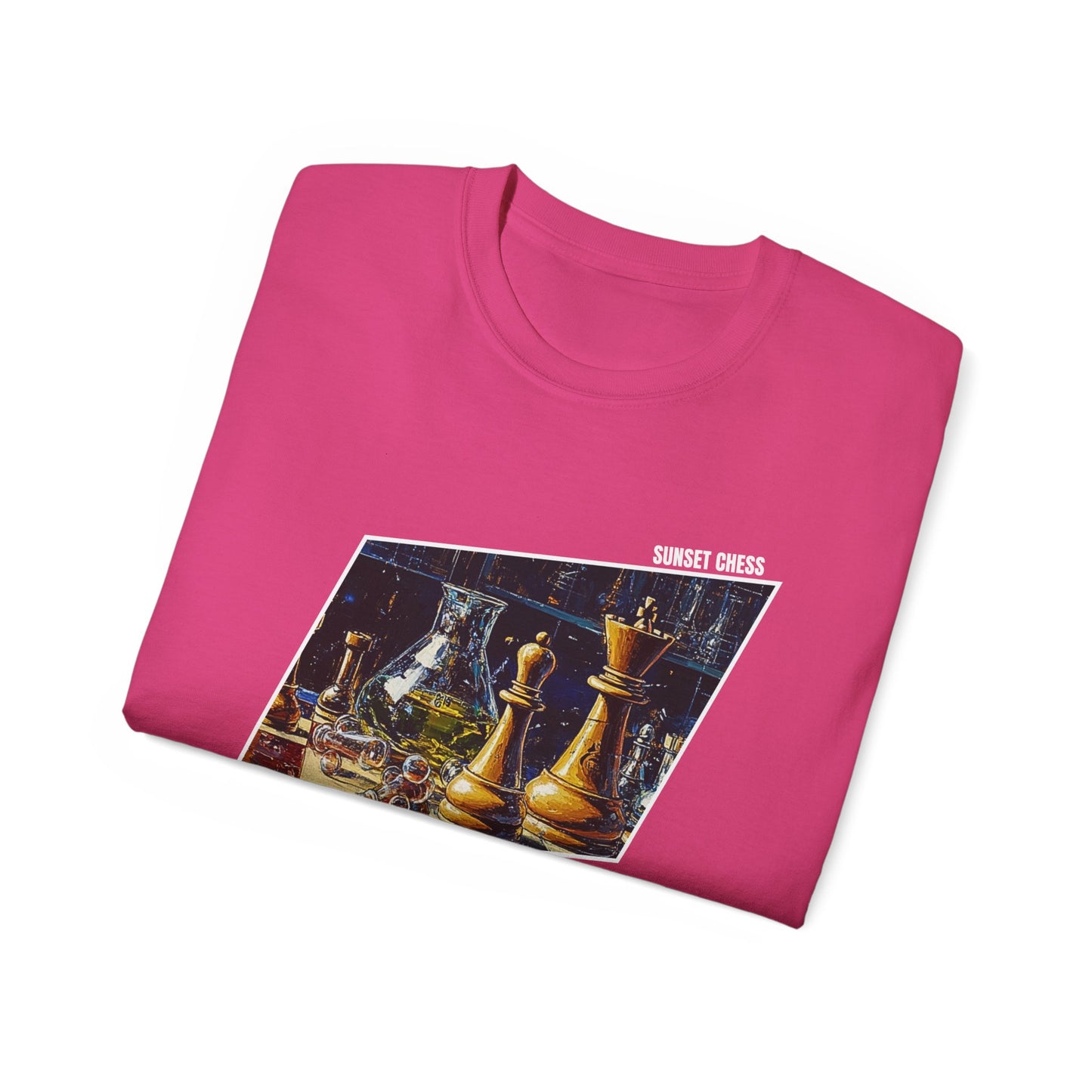 The Science Lab - Hot Pink Chess T Shirt