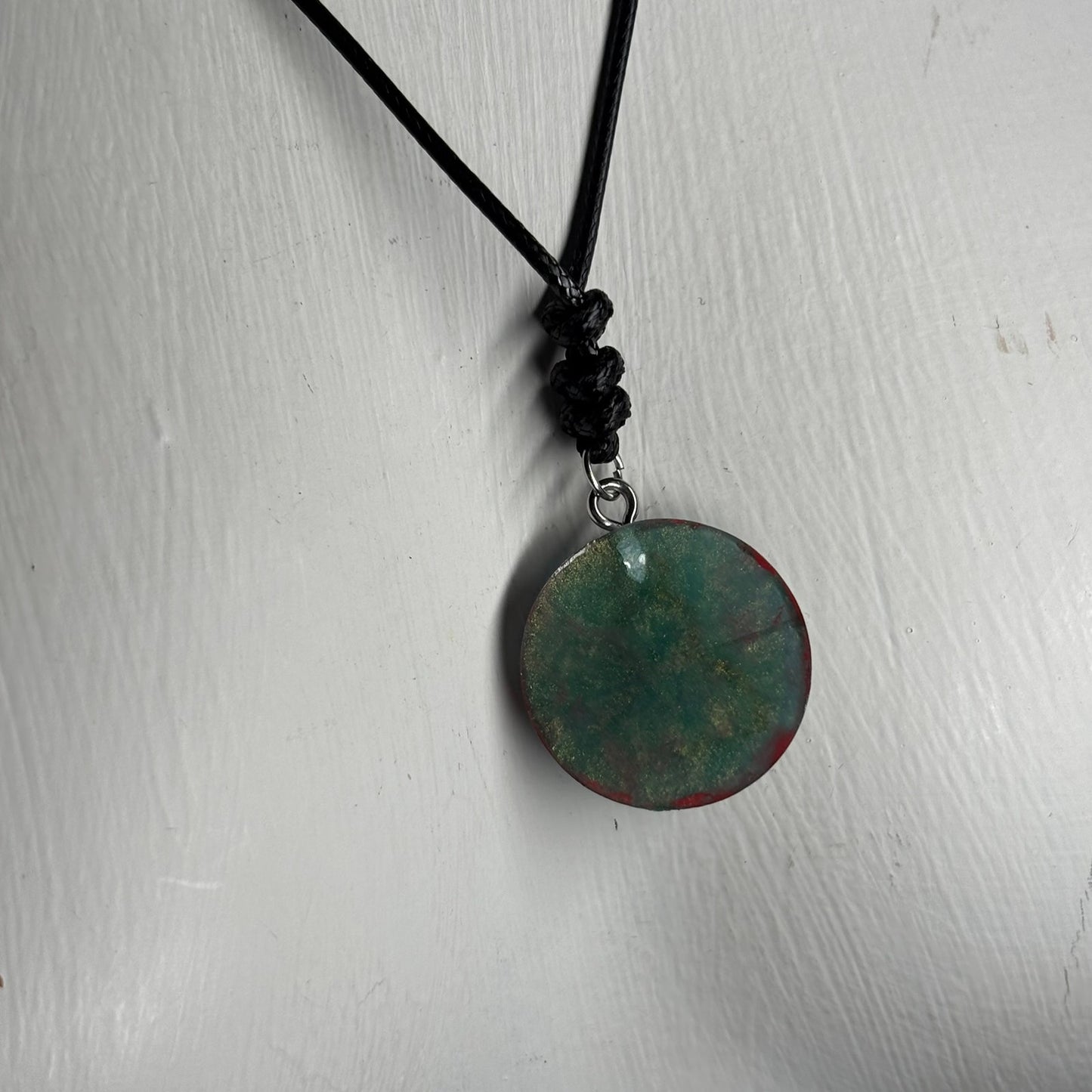 Green Pawn - Handmade Resin Chess Necklace