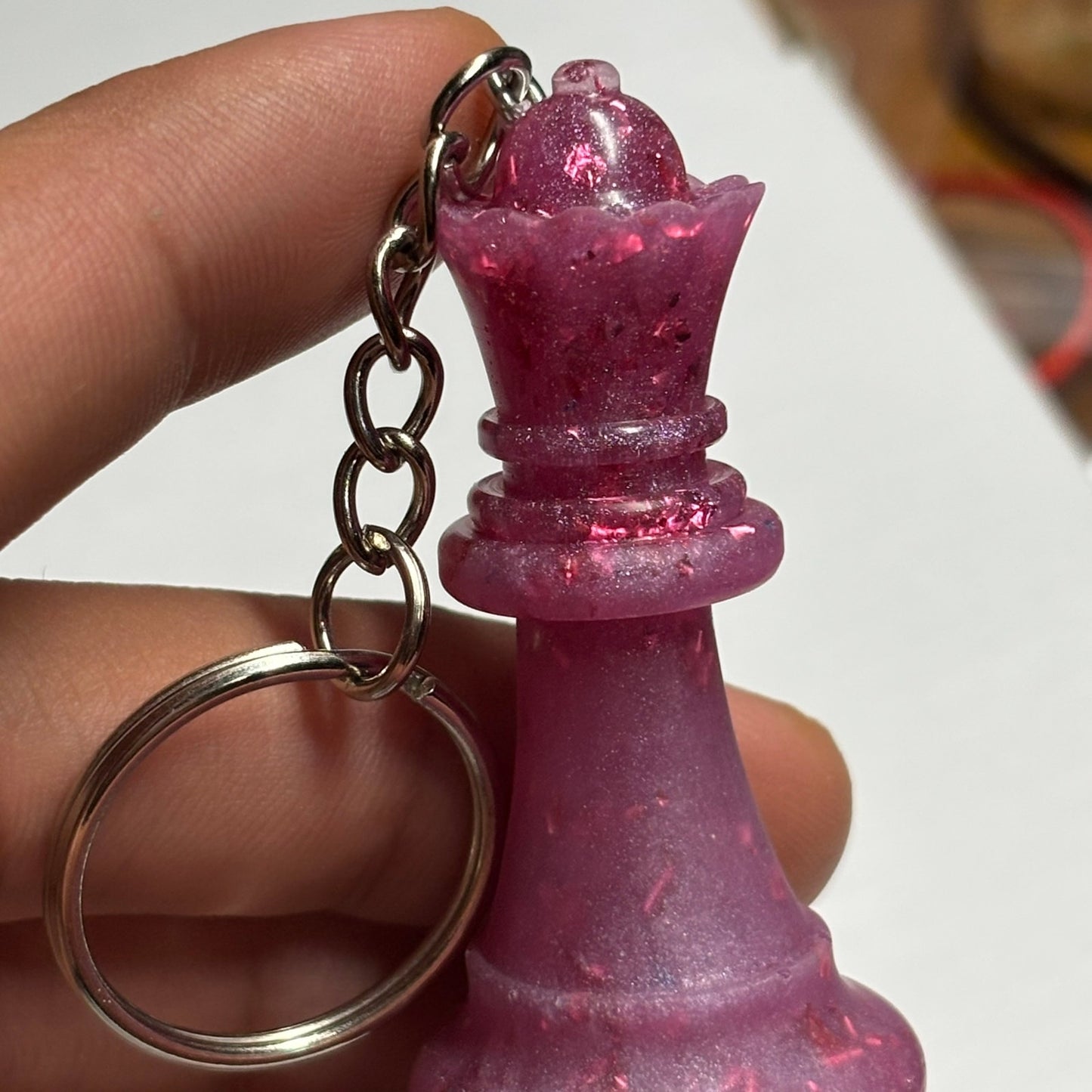 Solid Royal Purple - Handmade Resin Keychain