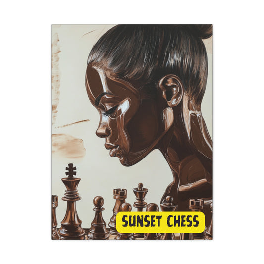 Melanin Beauty - Canvas Chess Print 24"x32"