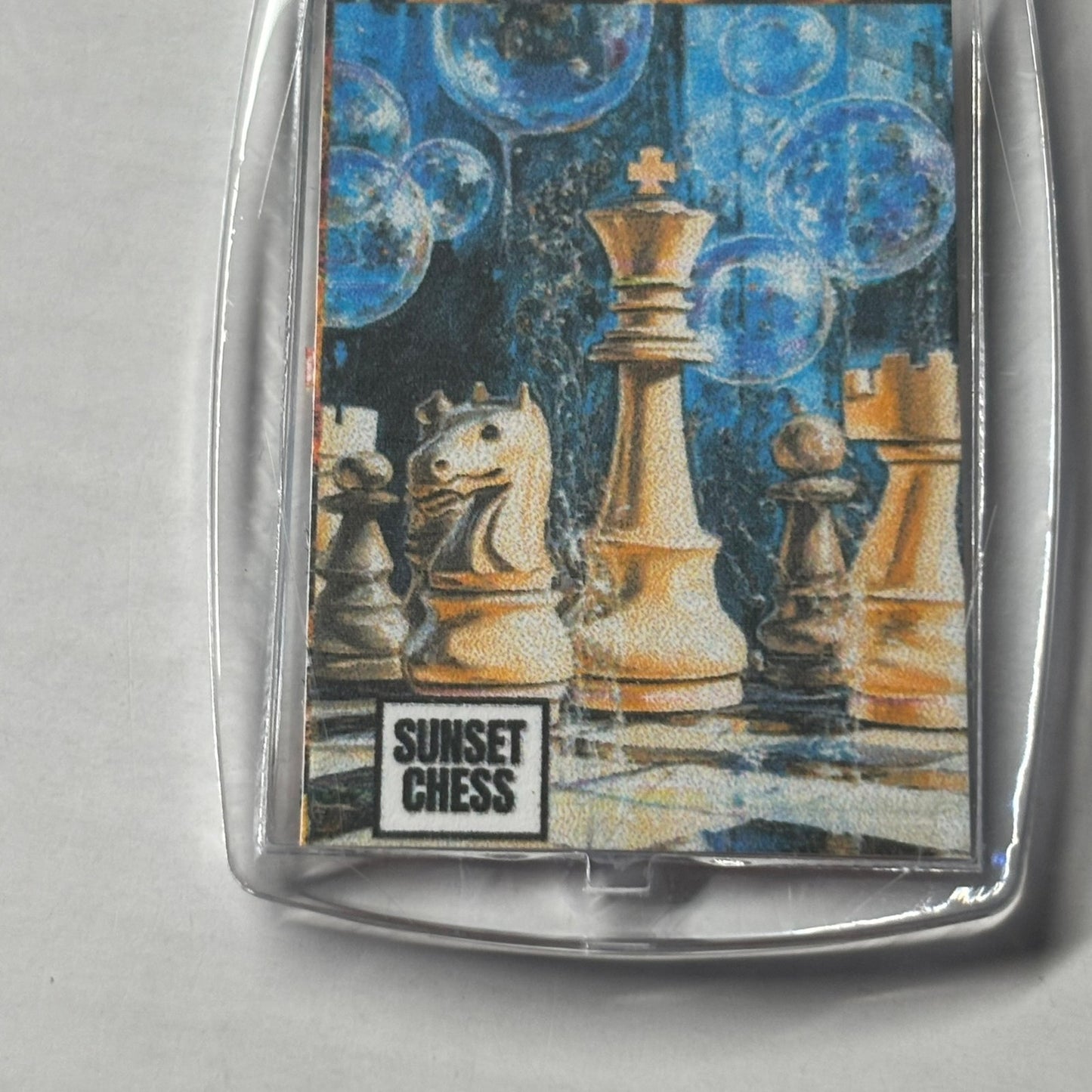 Bubbles - Chess  Photo Keychain