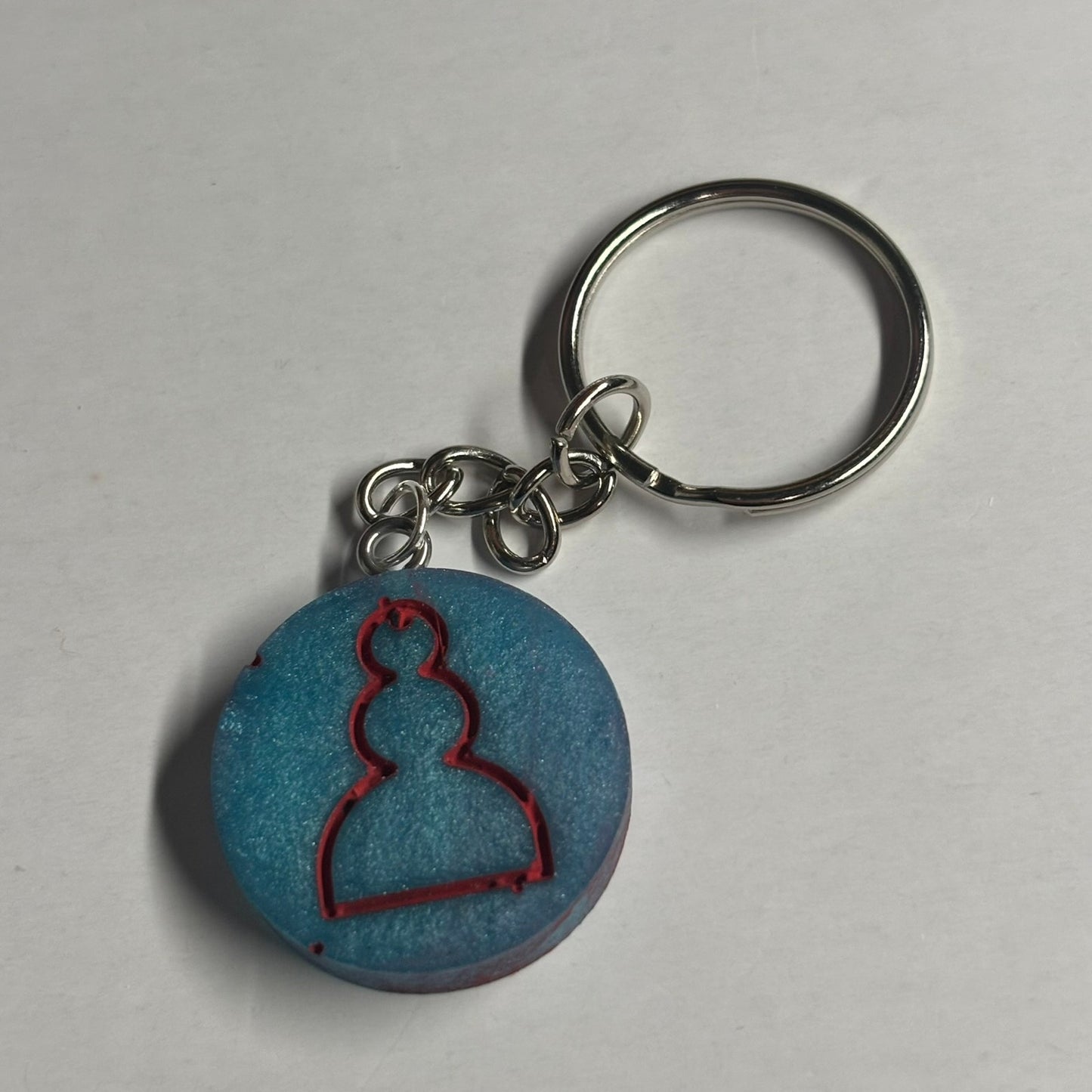 Blue Pawn - Handmade Resin Keychain