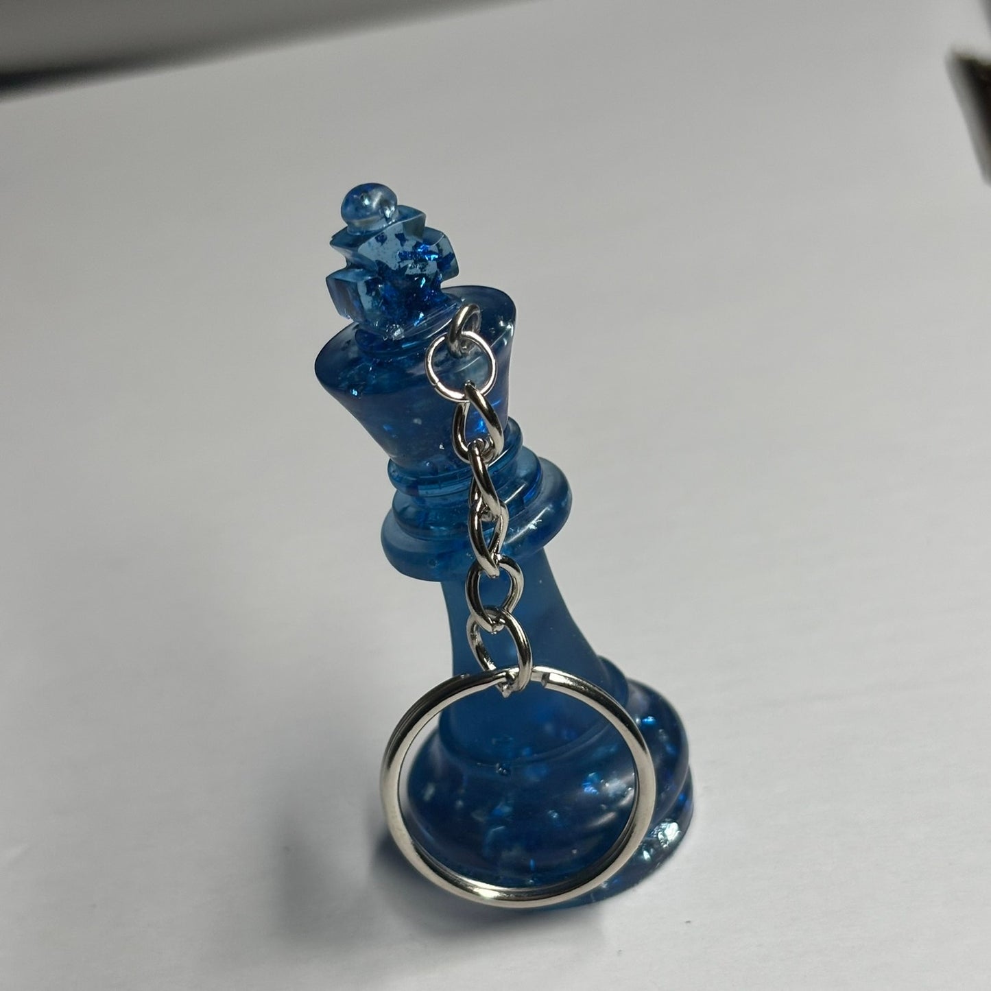 Sparkle Blue King - Handmade Resin Keychain