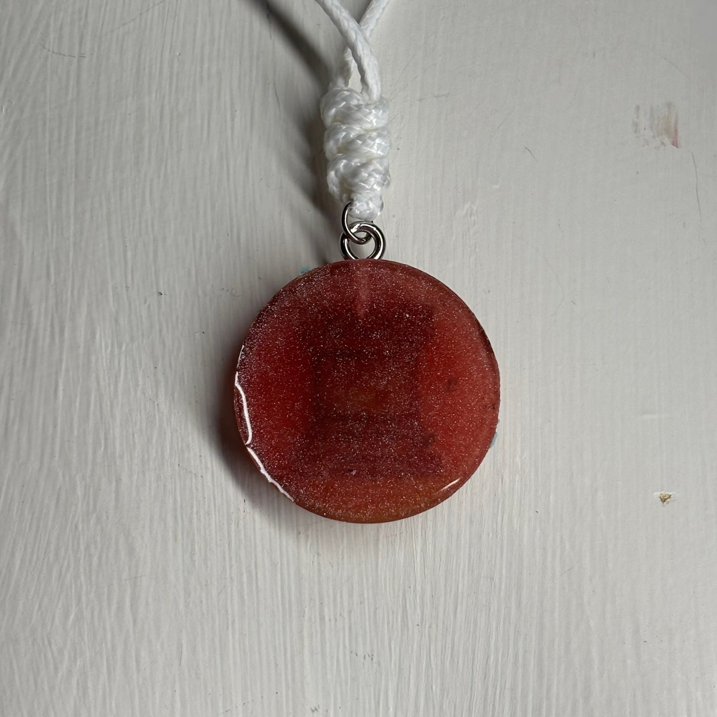 Rotten Red Rook - Handmade Resin Chess Necklace