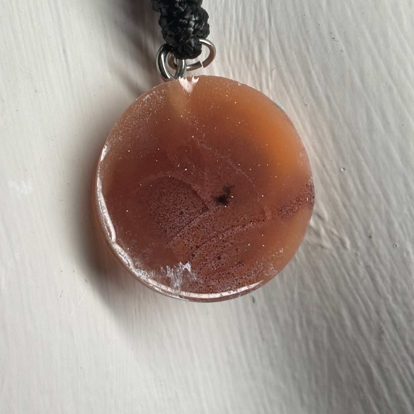 Coffee Brown King - Handmade Resin Chess Necklace