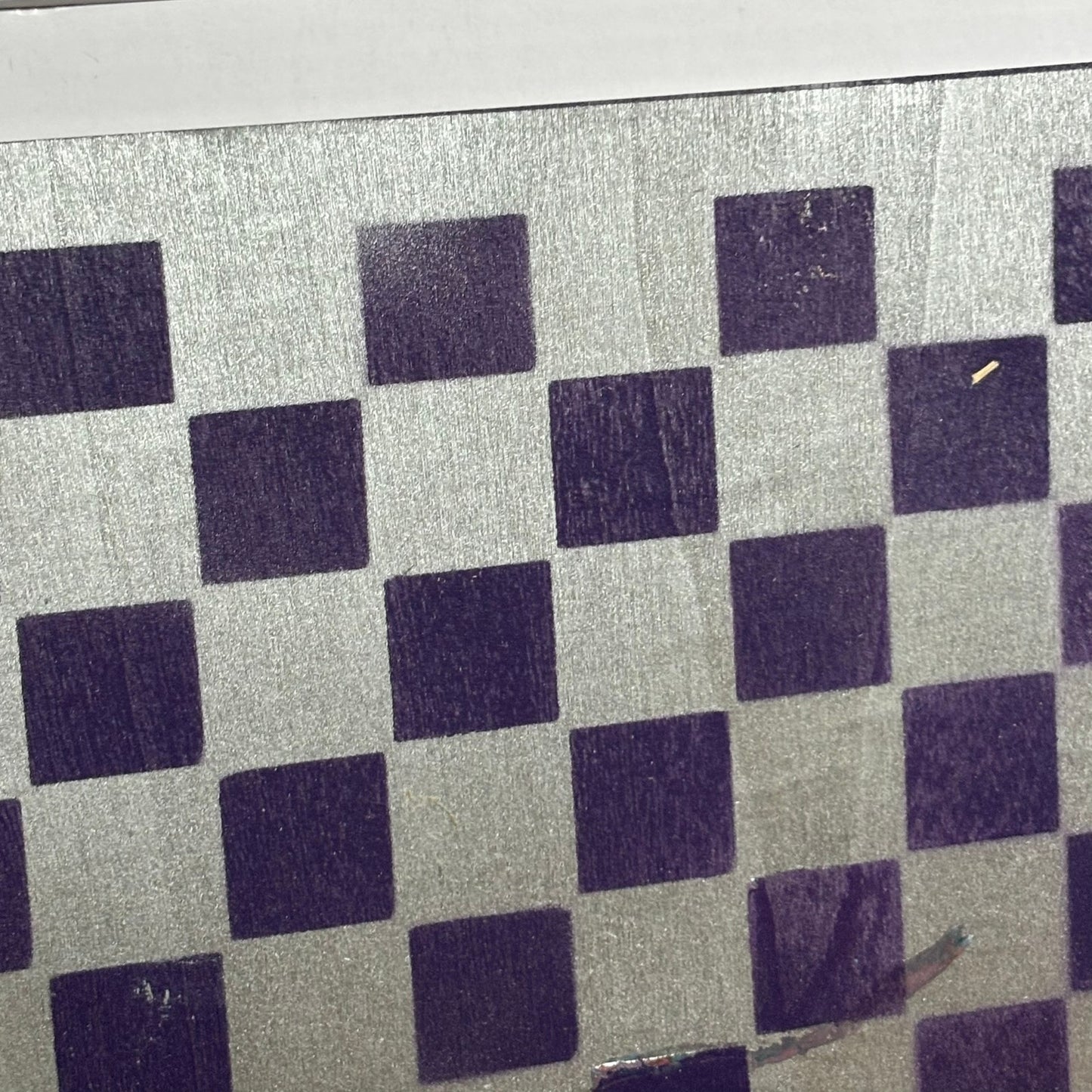 Dark Purple Chrome - Painted Thin Wooden Chess Board