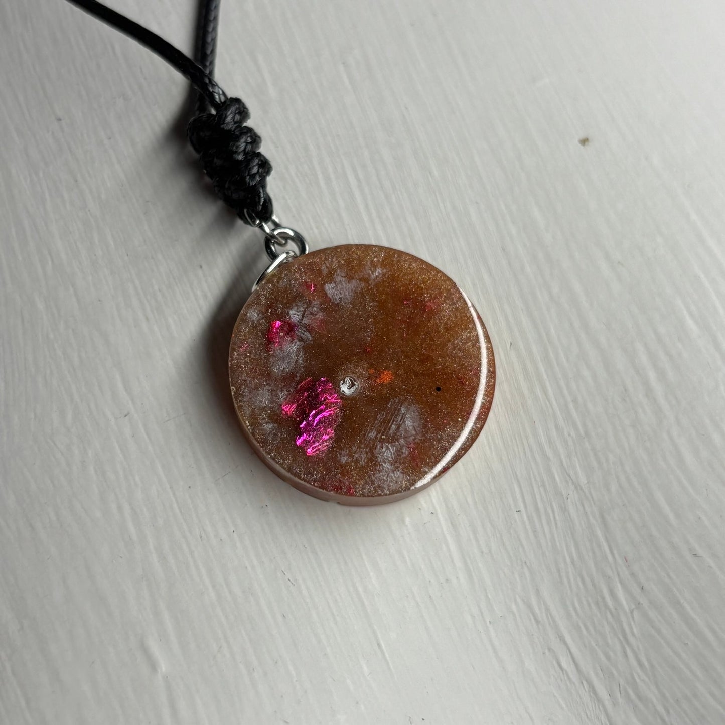 Yellow Sunshine Queen - Handmade Resin Chess Necklace