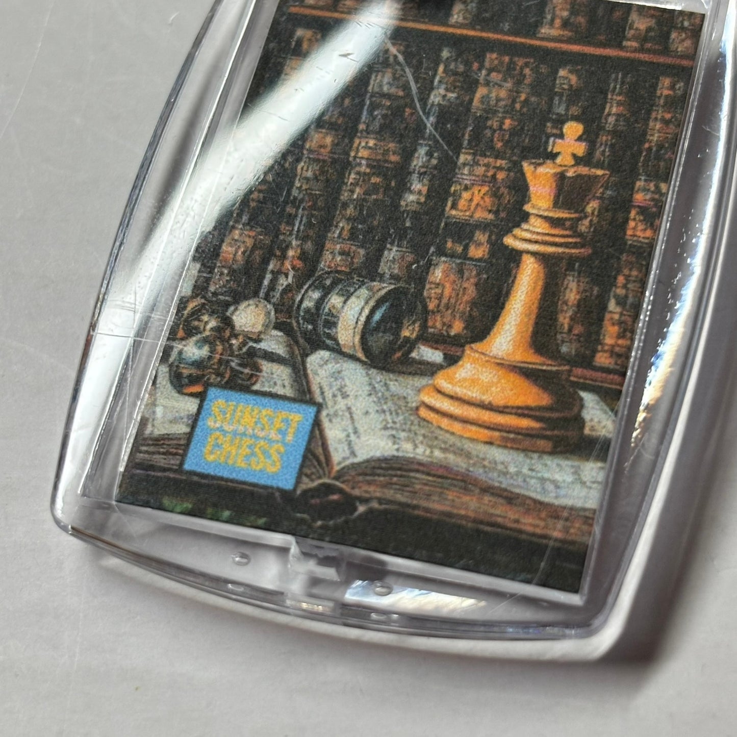 Library - Chess  Photo Keychain