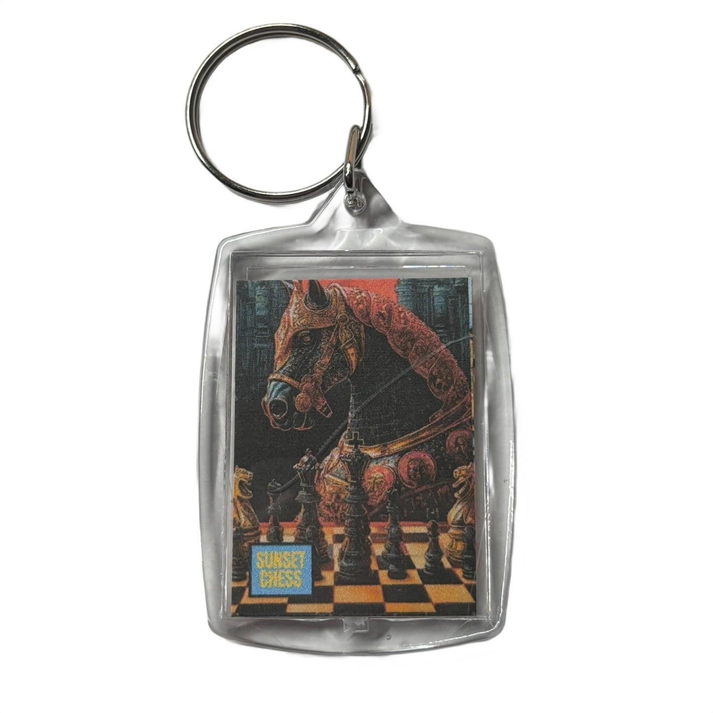 Red Horse - Chess  Photo Keychain