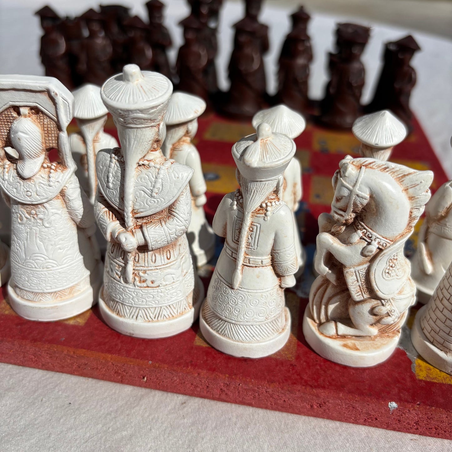 Spartan Yellow & Red - Chinese Edition Chess Set