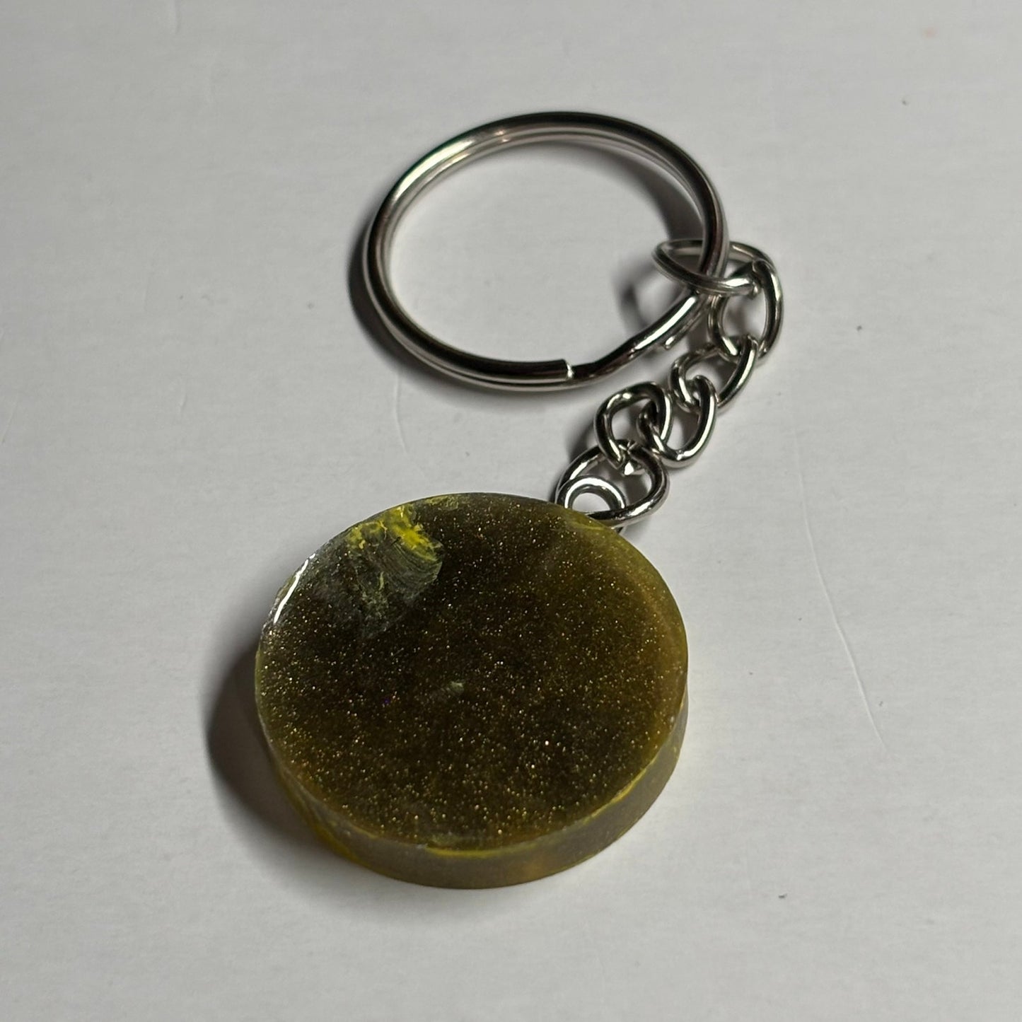 Swamp Yellow Bishop - Handmade Resin Keychain - Flat Edition