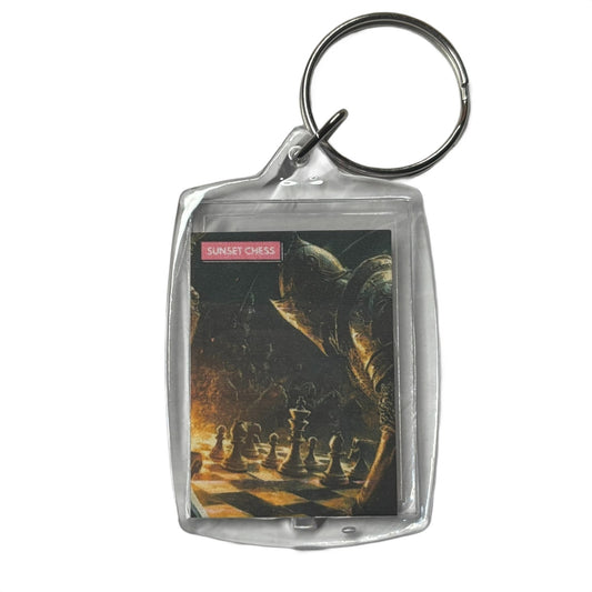 Fire Sparks - Chess  Photo Keychain