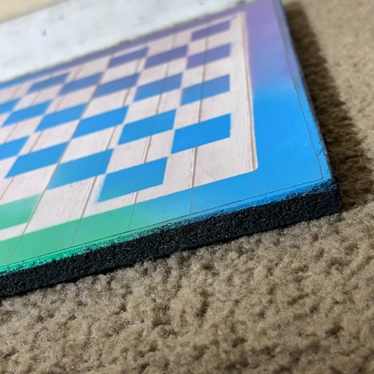 Green Blue Hue - Scrapbook Chess Board
