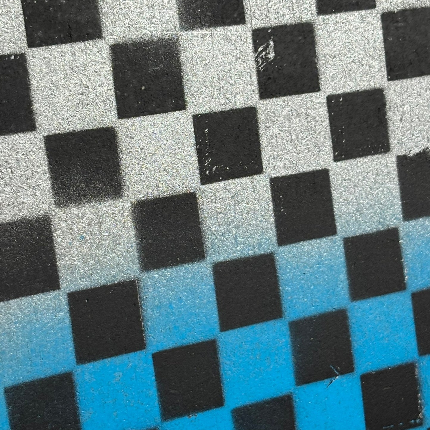 White & Blue - Painted Double Sided Chess Board