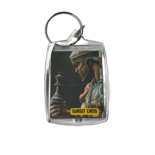Young Spartan - Chess  Photo Keychain
