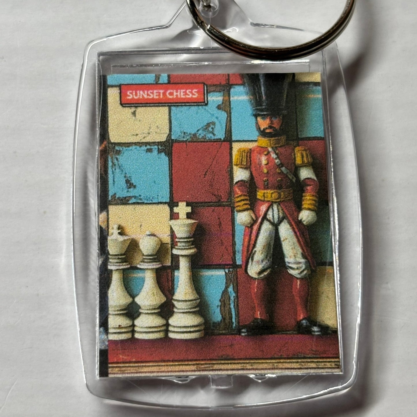 Toy Man - Chess  Photo Keychain