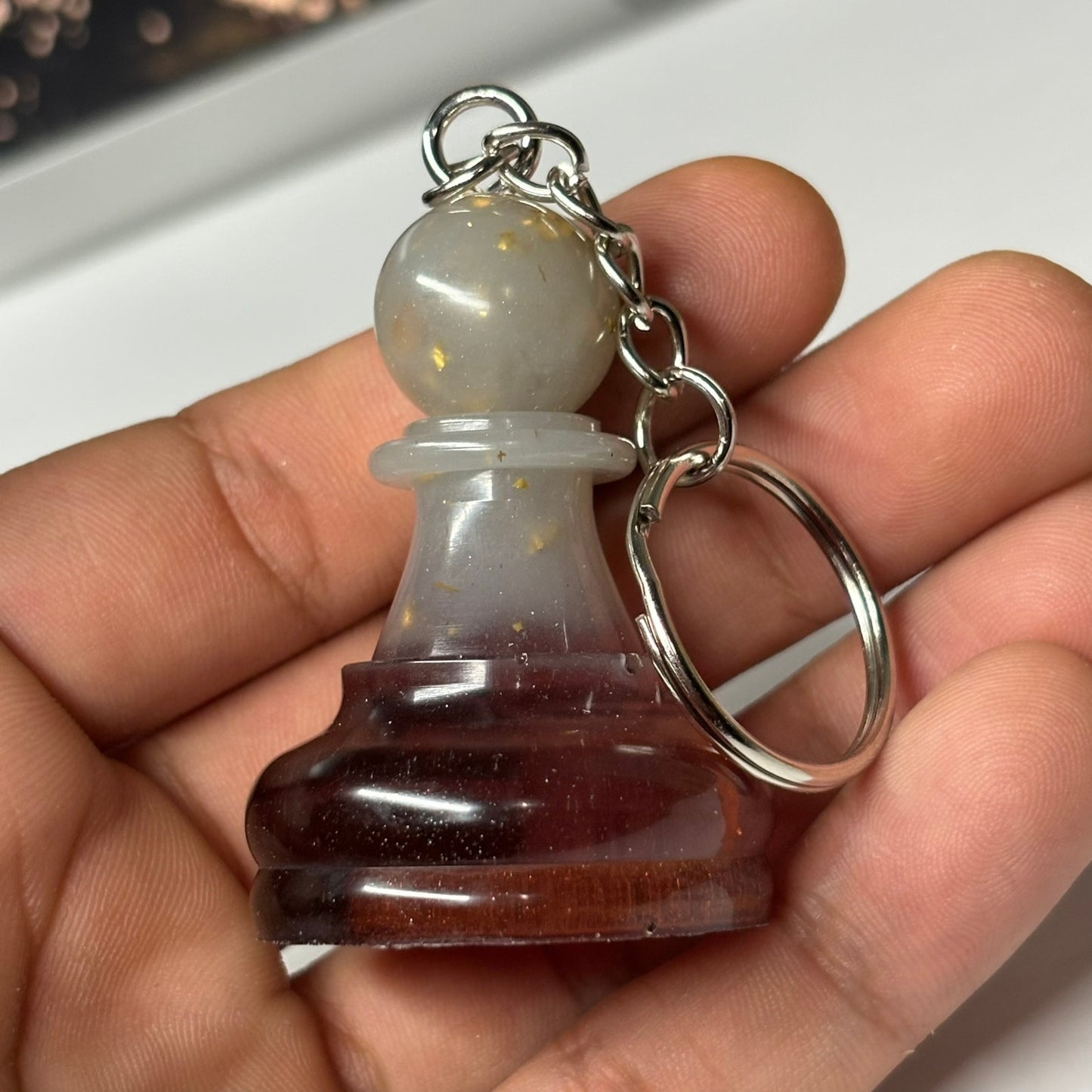 The Royal Pawn - Handmade Resin Keychain - Large Edition
