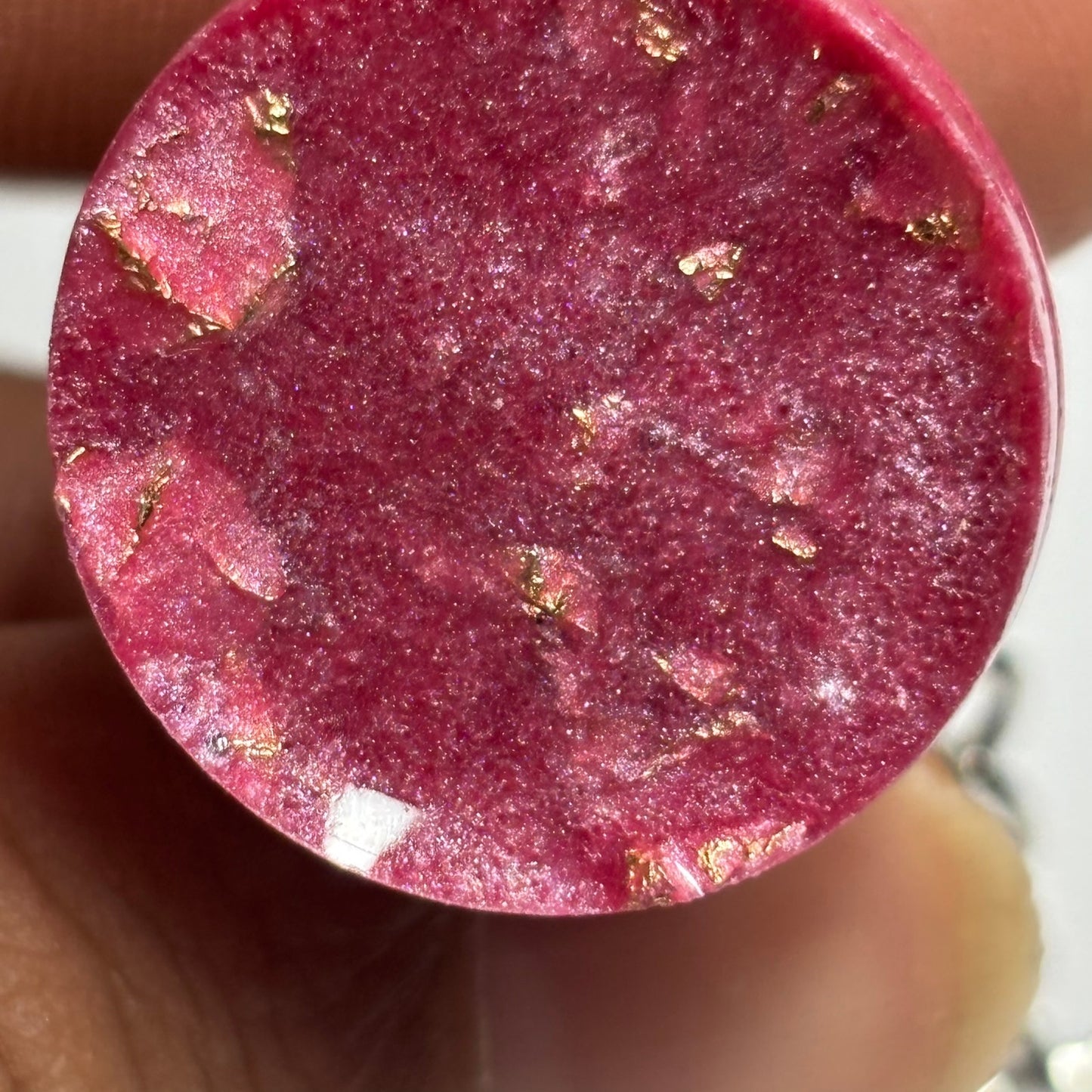 Solid Pink Rook - Handmade Resin Keychain