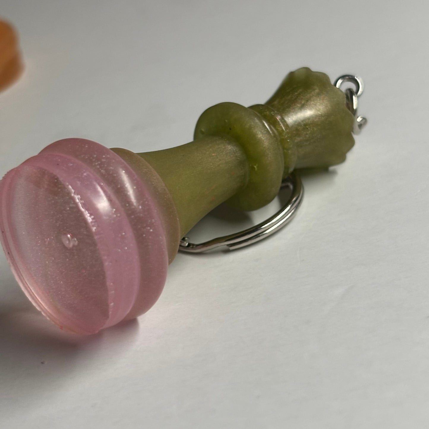 Pink Bottom Queen - Handmade Resin Keychain