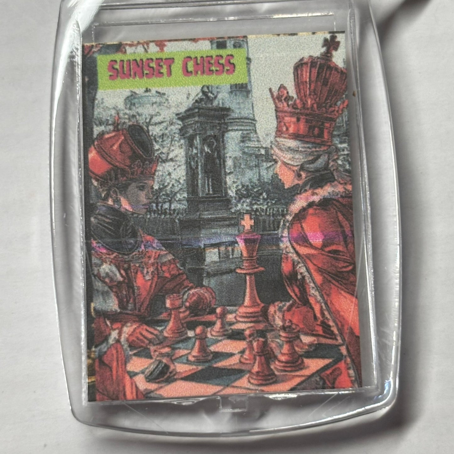 Pink Royalty - Chess  Photo Keychain