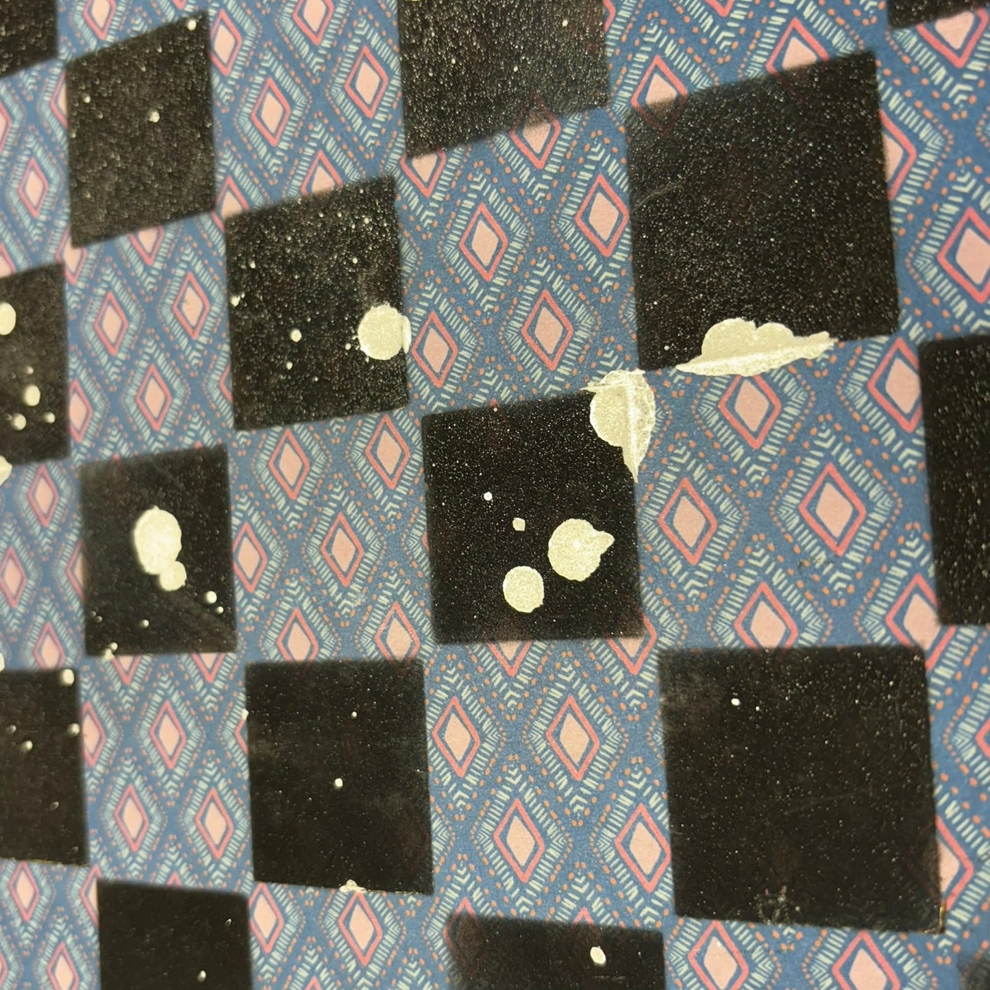 Simple Blue & Pink - Scrapbook Chess Board