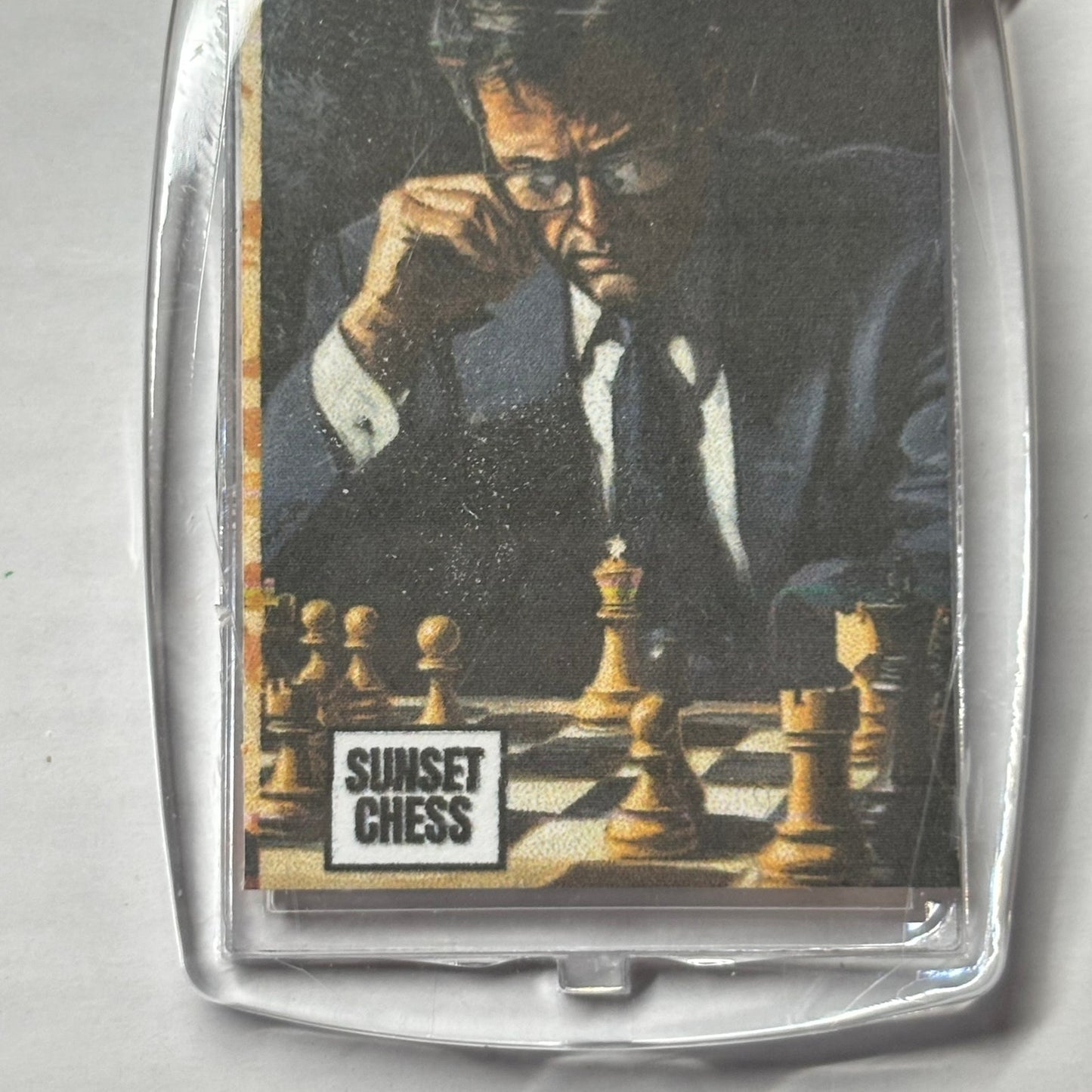 Agent Plays - Chess  Photo Keychain