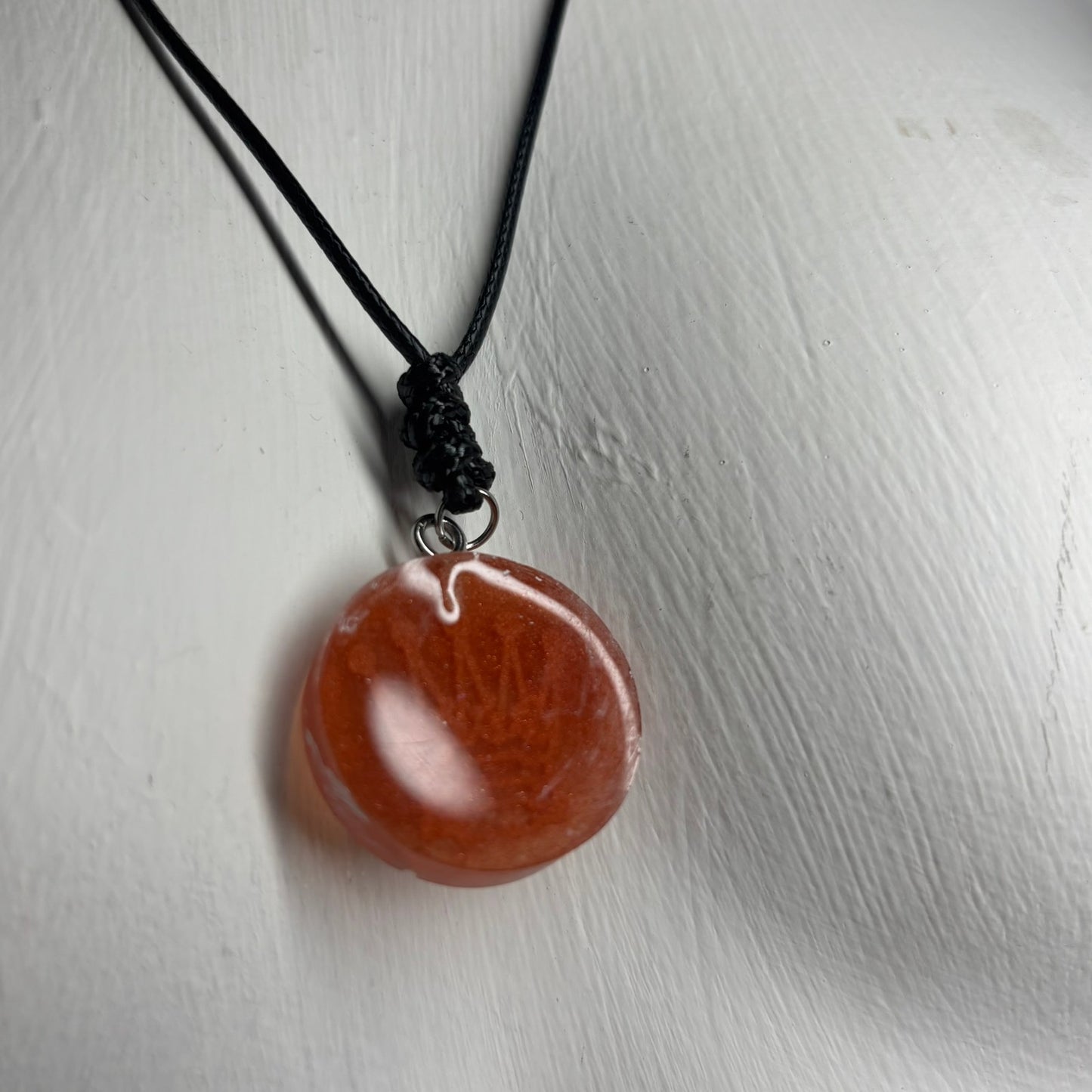 Darker Red Queen - Handmade Resin Chess Necklace