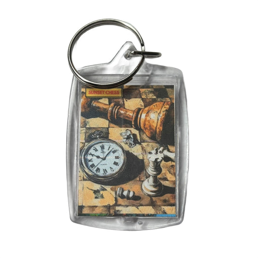 Times Ticking - Chess  Photo Keychain