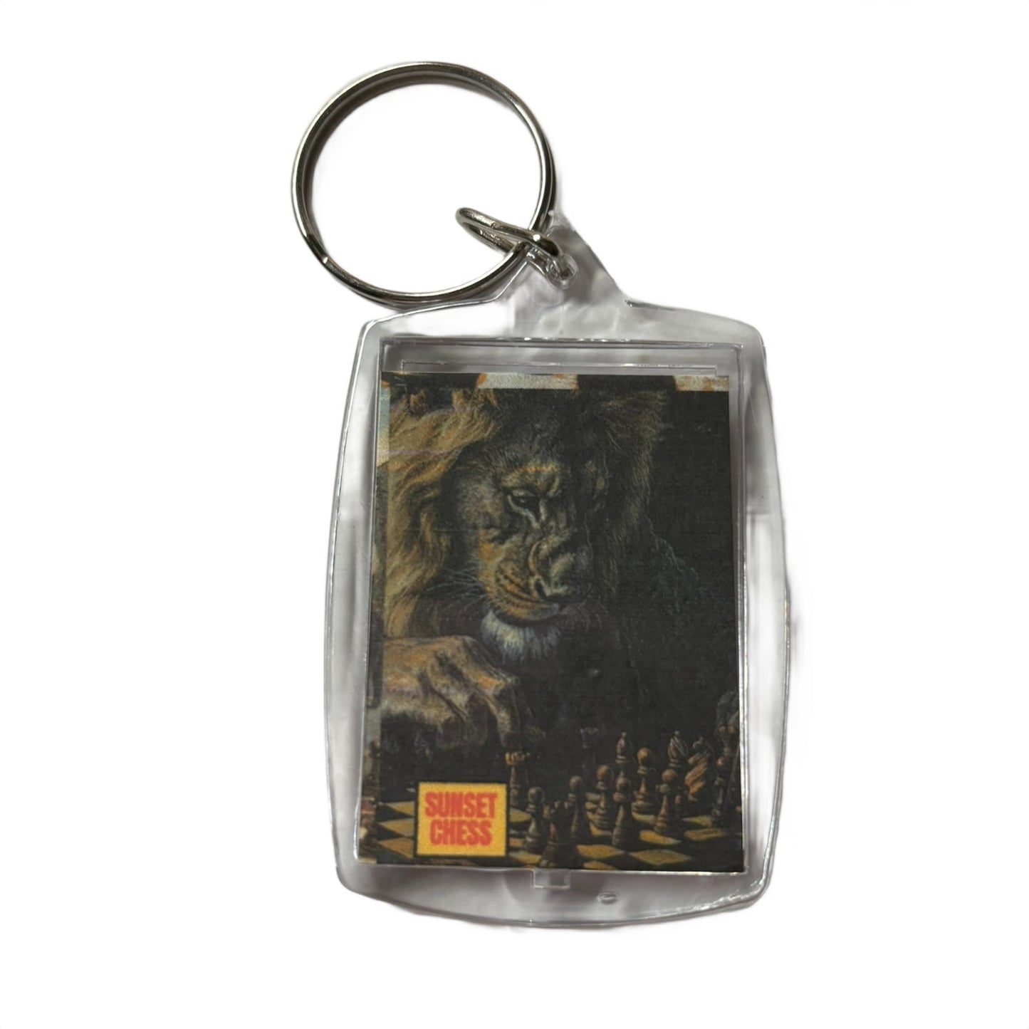 Lions Match - Chess  Photo Keychain
