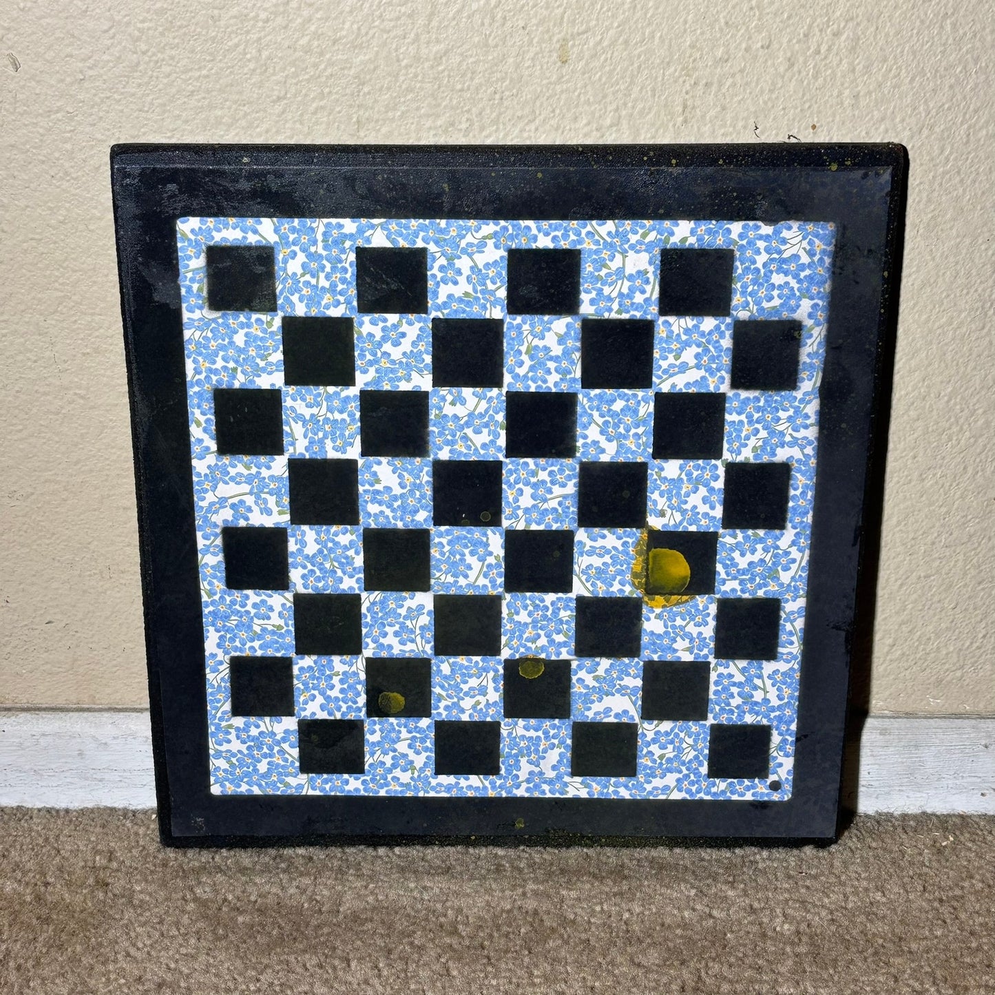 Blue Spring - Scrapbook Chess Board