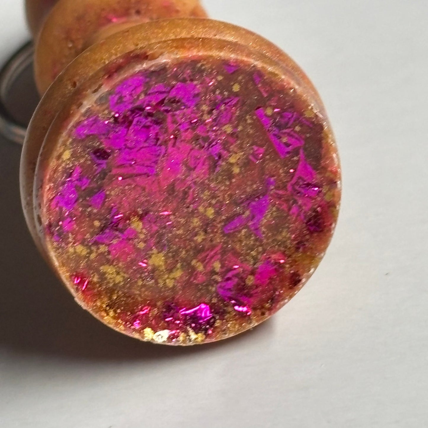 Royal Orange King - Handmade Resin Keychain