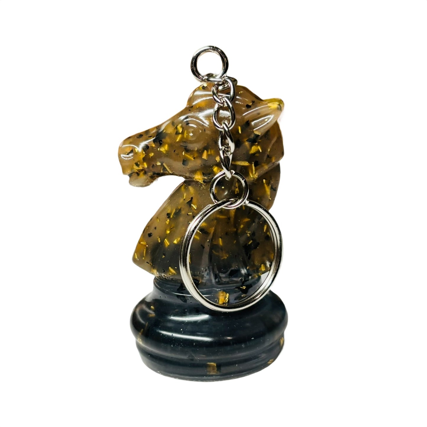 Stealth Royal Knight -  Handmade Resin Keychain - Large Edition