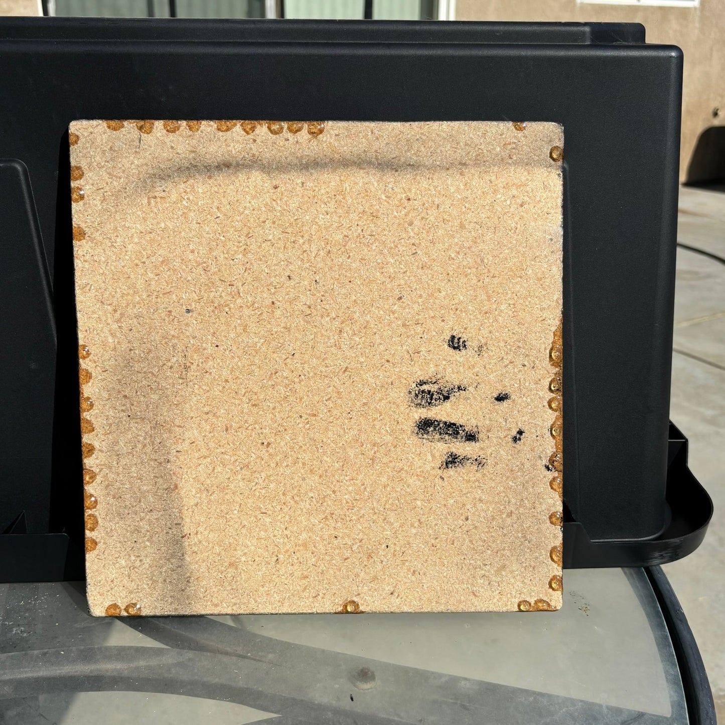 Red Flowers - Resin Coated Chess Board