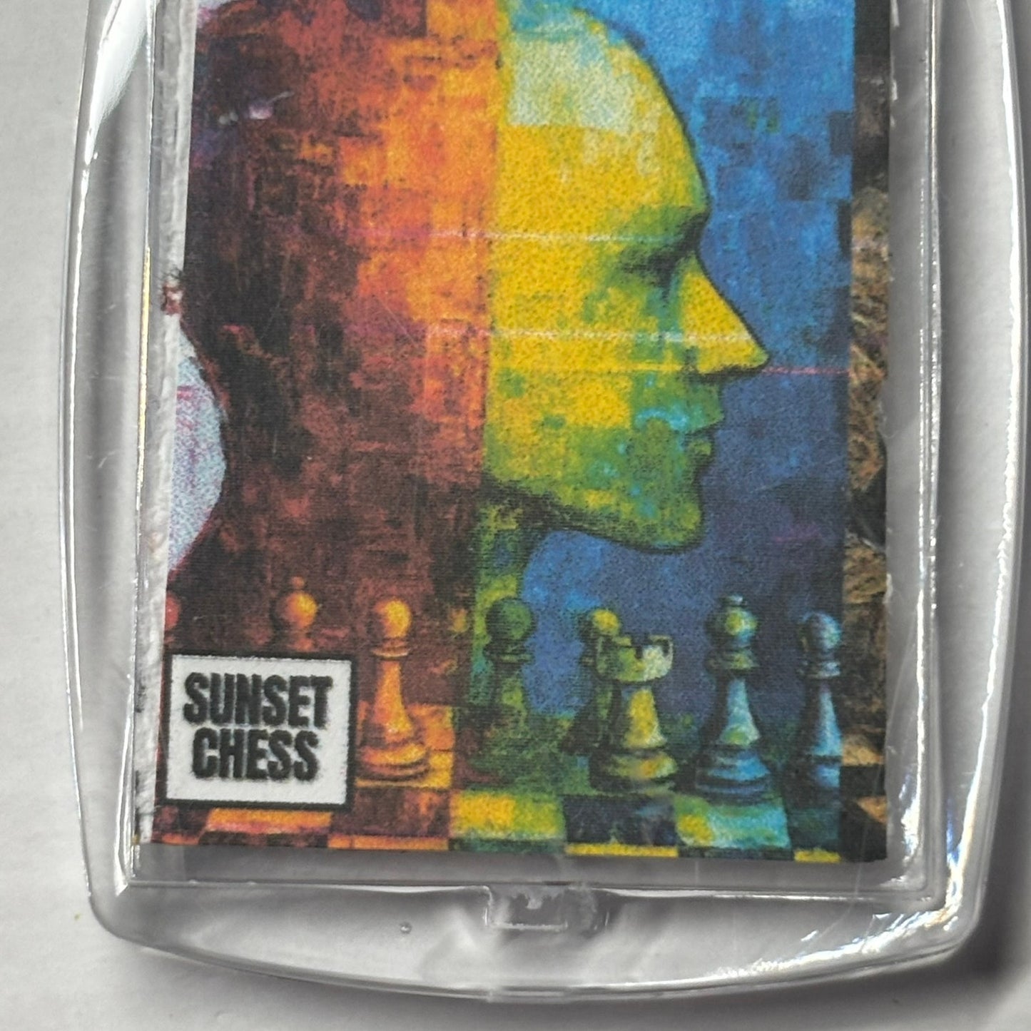 Two Toned - Chess  Photo Keychain