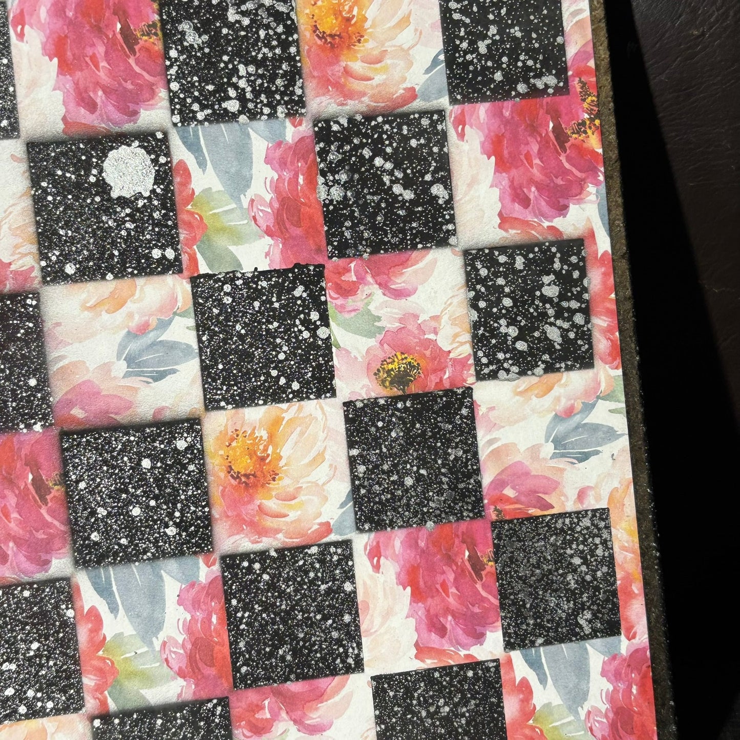 Misty Garden - Scrapbook Chess Board