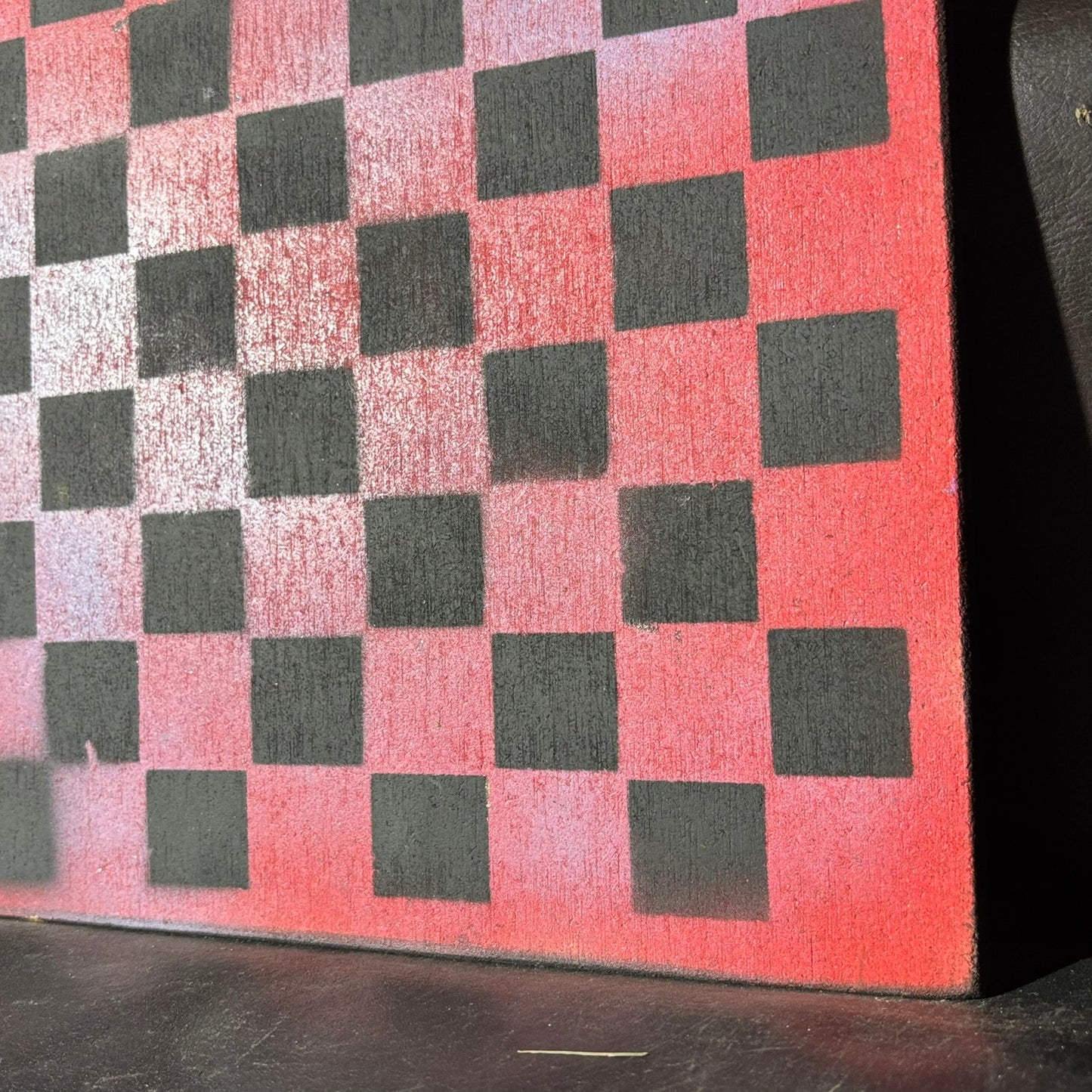 Red Blush - Painted Chess Board