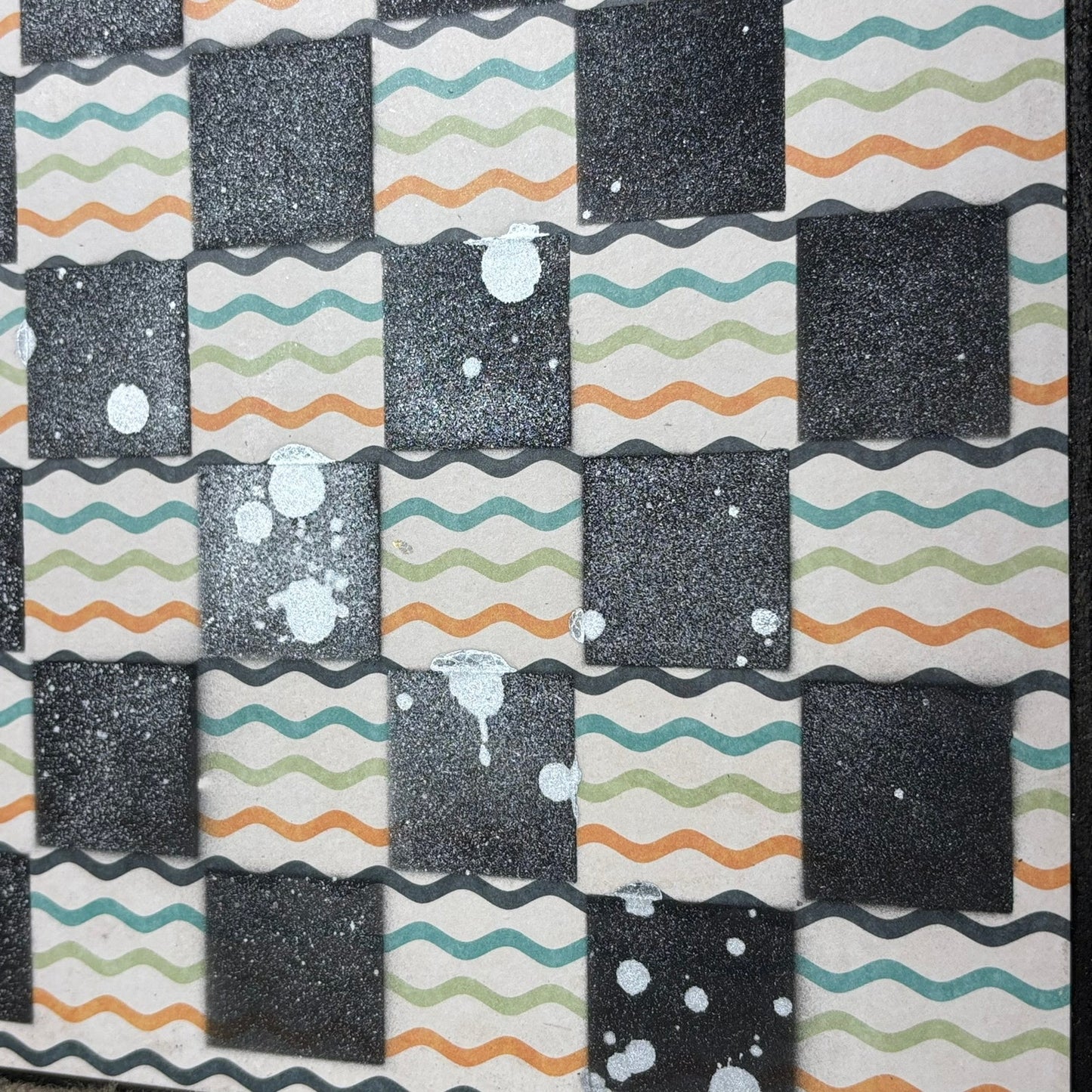 Happy Vibrant Pattern - Scrapbook Chess Board