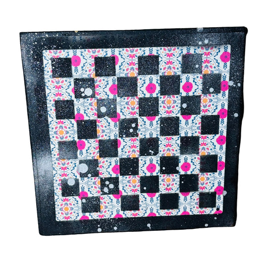 Vintage Pattern - Scrapbook Chess Board