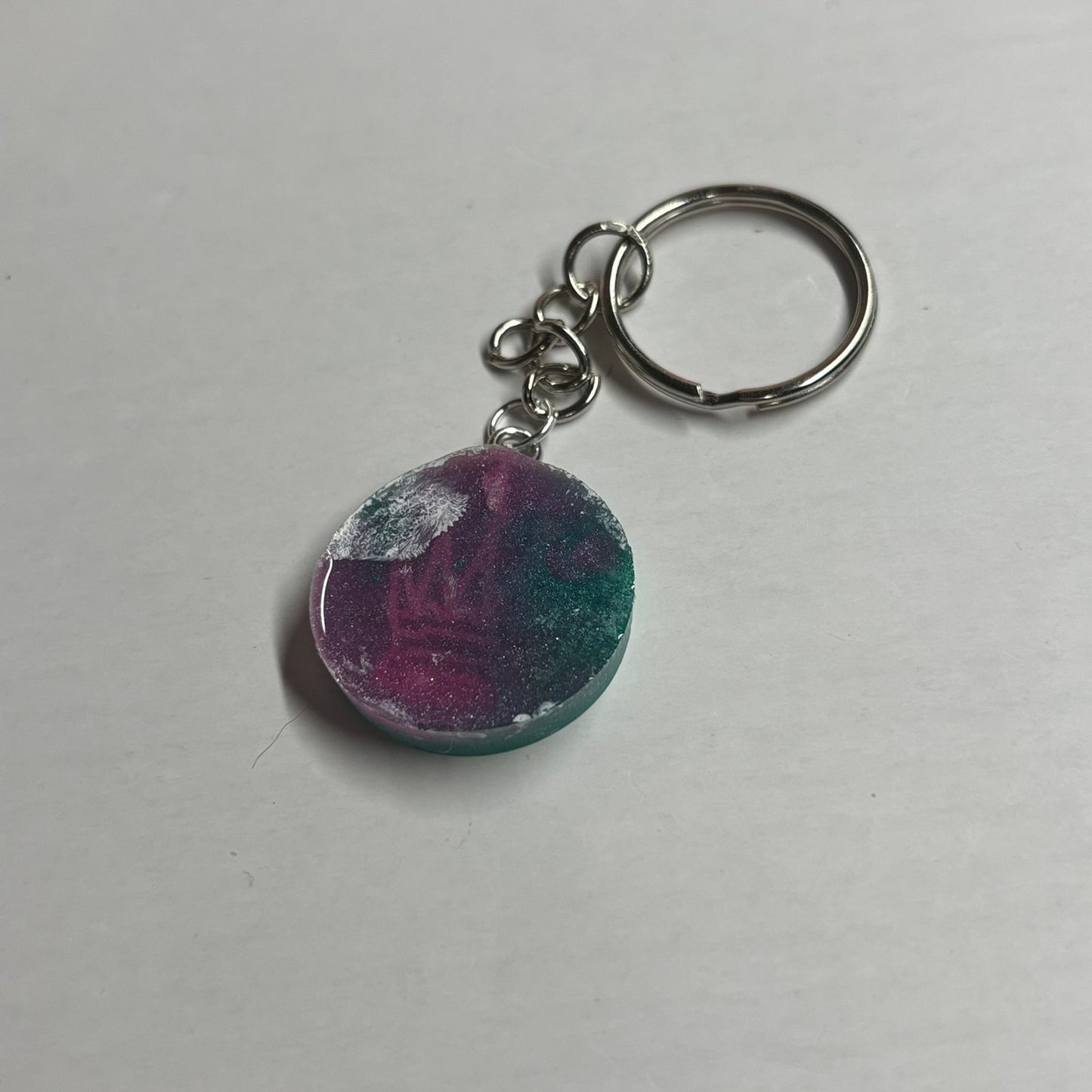 Aquatic Green Queen - Handmade Resin Keychain