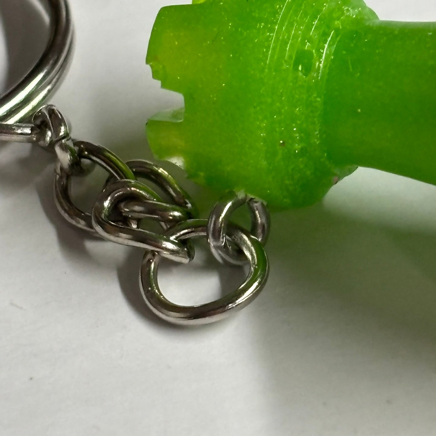 Simple Green Rook - Handmade Resin Keychain