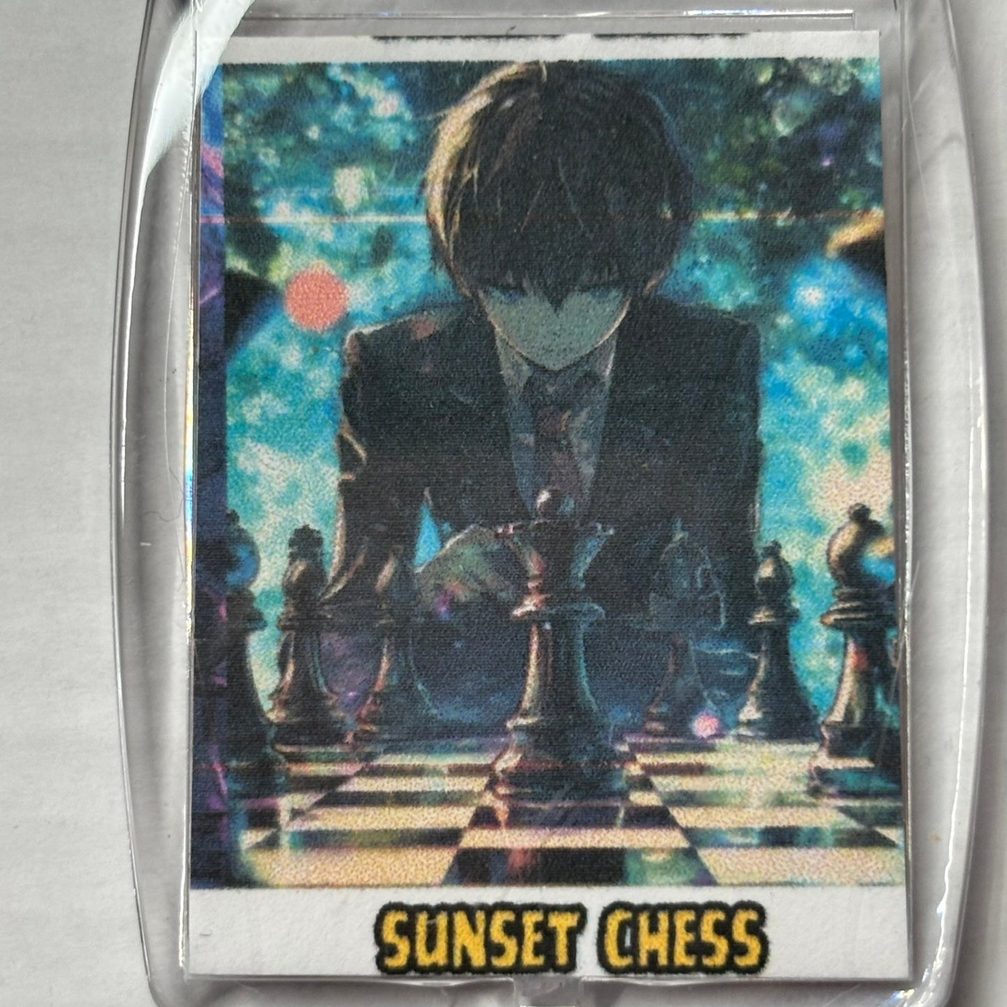 Anime Boy - Chess  Photo Keychain