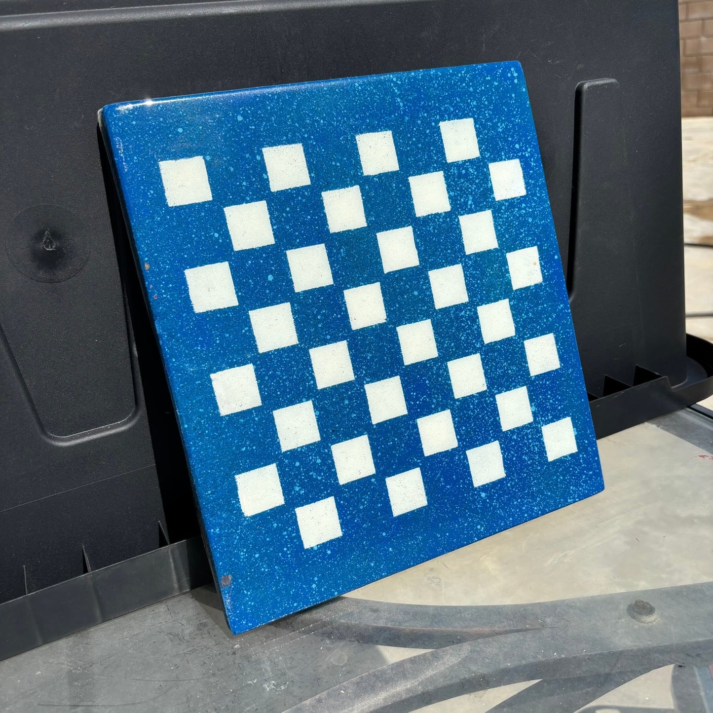 Royal Blue - Resin Coated Chess Board